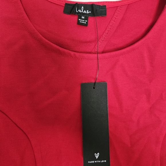 NWT Lulus red tie back top - Picture 4 of 5